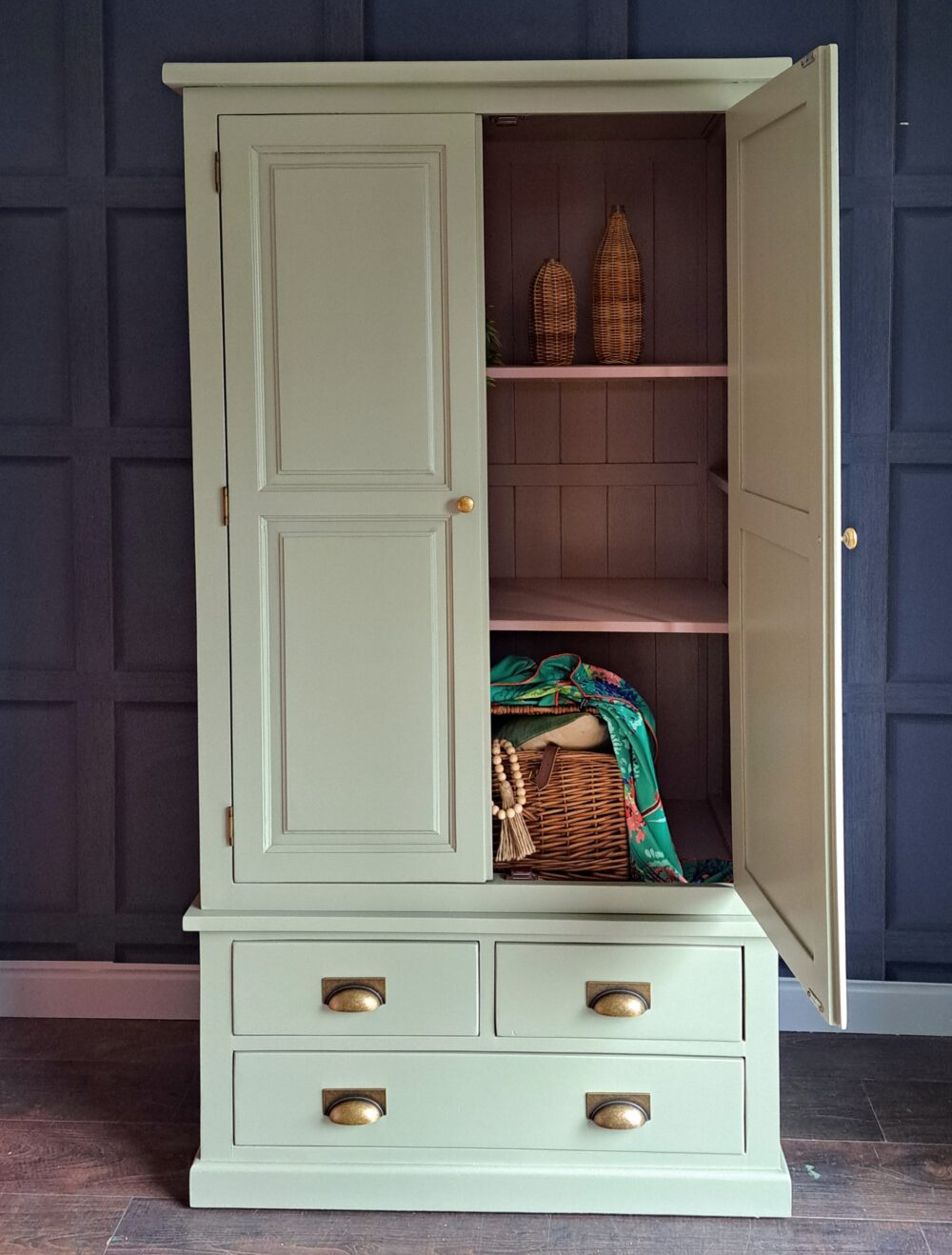 Solid Raud Cupboard Solid oak cupboard with shelving - Annemarie's Madhouse
